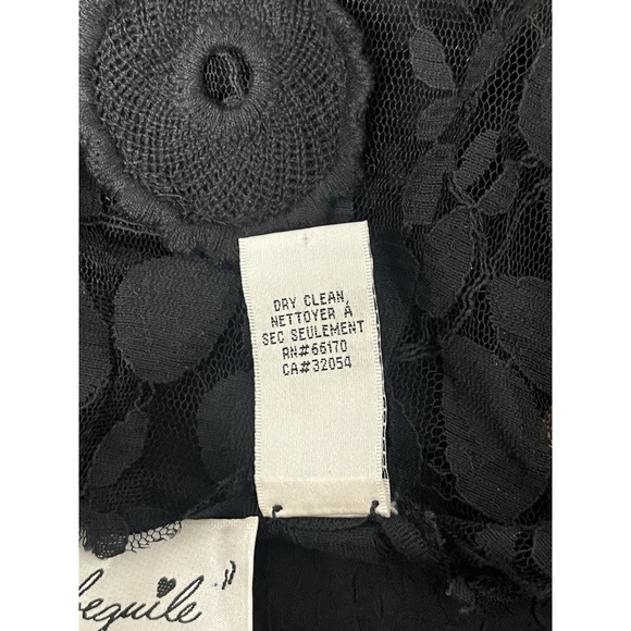 Anthropologie Beguile by Byron Lars Carissima Dress sz 4 Sheath Black Dark Fairy - Picture 9 of 9